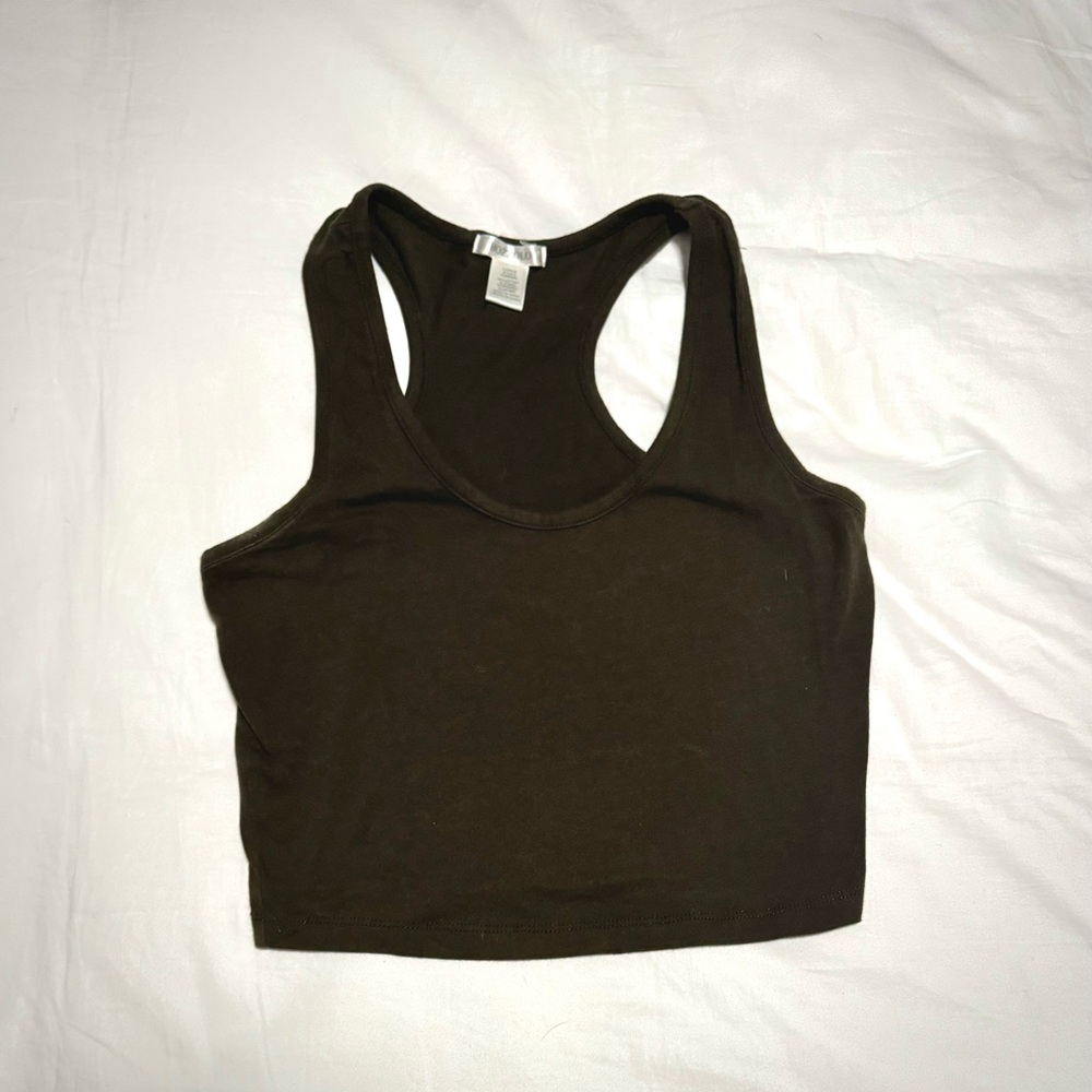 Dark Green Cropped Top